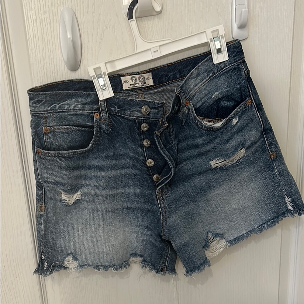 We the free cutoff shirts size 29 button fly 4 inch inseam